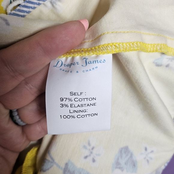 Draper James Yellow Hydrangea Row Payton Dress - Picture 6 of 10